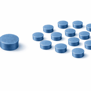Vial Dust Caps 15ct- Cobalt